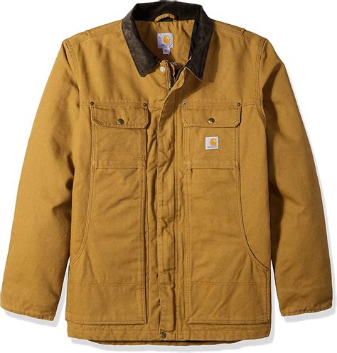 CARHARTT MENS FULL Swing Relaxed Fit Washed Duck Insulated Traditional Coat £256.35 - PicClick UK