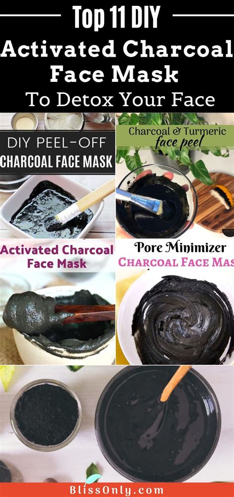 DIY charcoal mask - BlissOnly