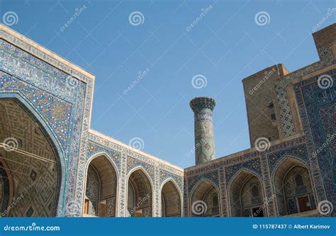 The Architecture of Ancient Samarkand Stock Image - Image of medieval ...