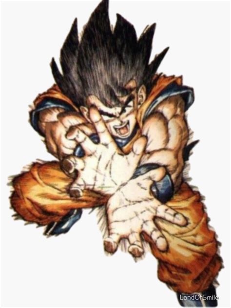 "Dragonball Z Goku Kamekameha " Sticker for Sale by LandOfSmile | Redbubble