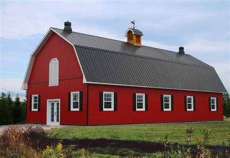 Metal Roofing and Metal Cladding for Agricultural Farm Buildings | Gambrel barn, Metal barn ...