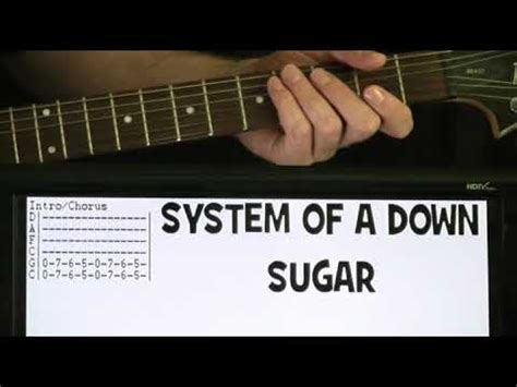 System Of A Down Sugar Guitar Chords Lesson & Tab Tutorial SOAD - YouTube