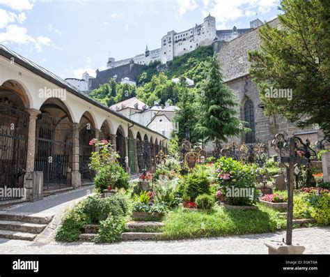 St. Peter's Cemetery Salzburg Castle Salzburg Austria Stock Photo - Alamy