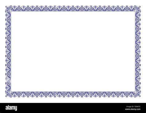 Blank Certificate Border Ready add Text Stock Vector Image & Art - Alamy