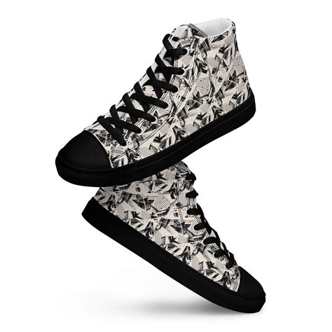 Mens High Top Canvas Shoes - Etsy