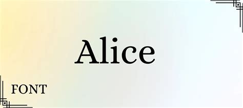 Alice Font Free Download