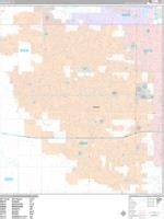 Meridian Idaho Zip Code Wall Map (Red Line Style) by MarketMAPS - MapSales