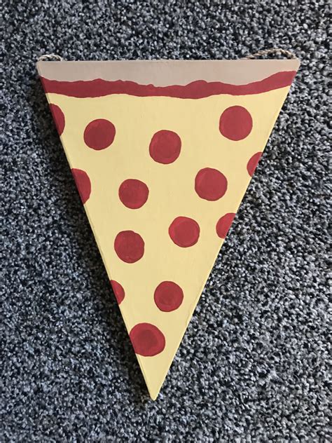 Pizza painting triangle craft What Makes Me Me, Triangle, Pizza, Holder ...