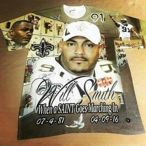 Saints Will Smith T-Shirt. RIP | New orleans saints, New orleans ...