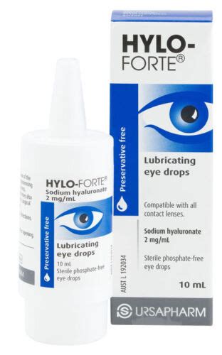 BEST PRICE! HYLO FORTE LUBRICATING EYE DROPS SODIUM HYALURONATE 2MG/ML 10ML | eBay