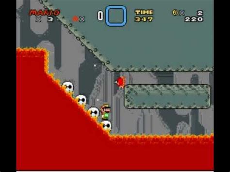 Super Mario World Custom Level: Lava Lakes Redone - YouTube