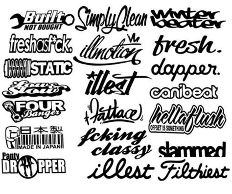 Mega Sticker Pack Stance Low Vinyl Decals, 20 Stickers,You Choose Color ...