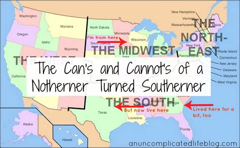 An Uncomplicated Life Blog: The Can's and Cannot's of a Northerner ...