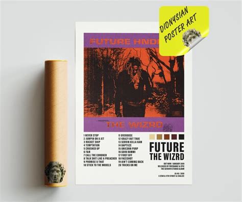 Future the Wizrd Poster Album Cover Poster Tracklist - Etsy