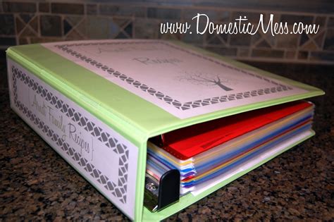 {Domestic Mess}: Organization: Recipe Binder