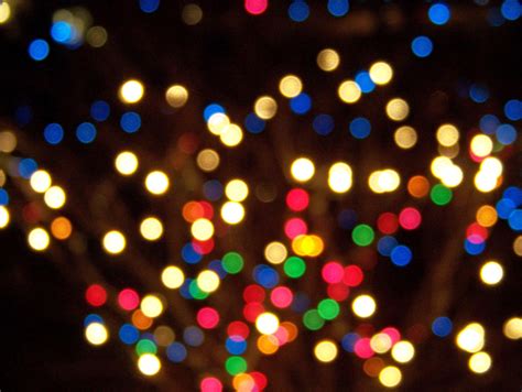 Out-of-Focus Christmas Lights Free Stock Photo - Public Domain Pictures