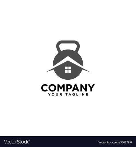 Fitness center logo design template Royalty Free Vector