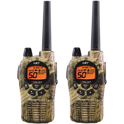 Midland - GXT1050VP4, 50 Channel GMRS Two-Way Radio - Up to 36 Mile Range Walkie Talkie, 142 ...