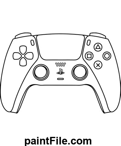 Manette PS5 – Coloriages gratuits à imprimer