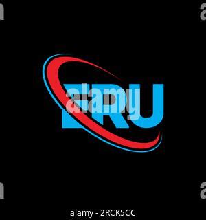 ERU logo. ERU letter. ERU letter logo design. Initials ERU logo linked with circle and uppercase ...