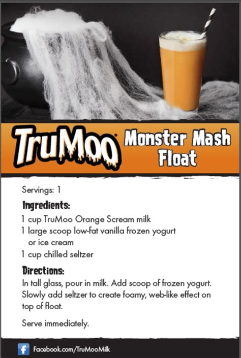 TruMoo Orange Scream Milk is the perfect Halloween Treat