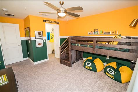 Green Bay Packers inspired bedroom designs by Beasley & Henley Interior ...