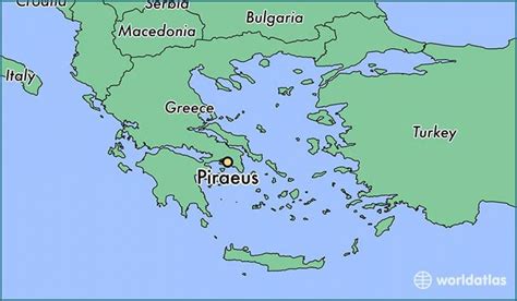 Piraeus Greece map - Map of piraeus Greece (Southern Europe - Europe)