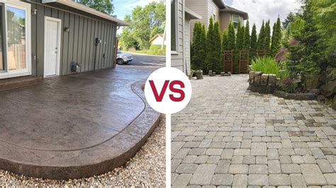 Choosing between concrete or pavers for your patio