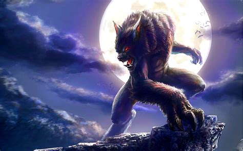 Werewolf-full-moon-Fantasy Wallpaper for desktop : Wallpapers13.com