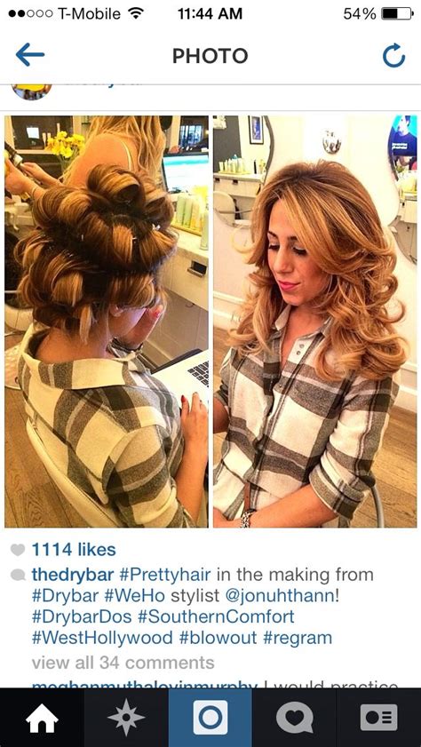 Hot rollers before and after | Hot rollers hair, Hair rollers, Medium ...