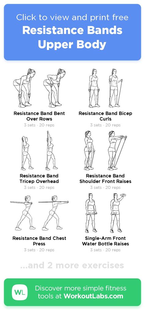 Free workout: Resistance Bands Upper Body – 27-min arms, back, chest ...