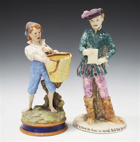 A pottery figure of Shakespeare's Rosalind from 'As You Like It', 20th ...