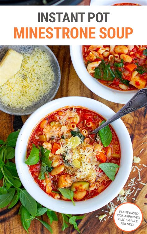 Instant Pot Minestrone (Vegetarian & Vegan-Friendly*)