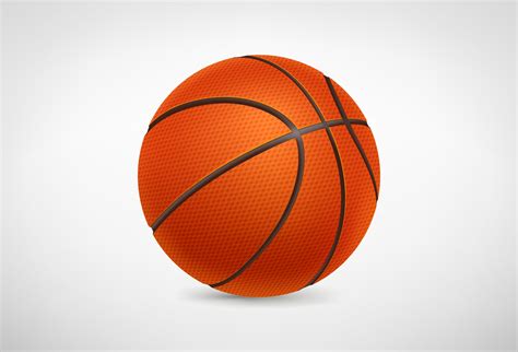 Realistic detailed basketball ball on white background 2558818 Vector Art at Vecteezy