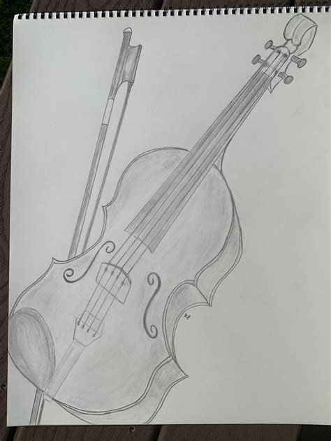 Violin, fiddle, pencil art drawing, pencil art, drawings , instruments, music, art | Music ...