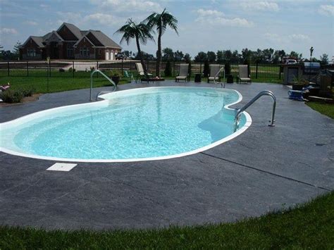 Grey Textured Charcoal Concrete Pool Decks | A to Z Designer Concrete ...