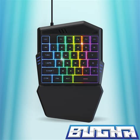 Bugha Exclusive One-Handed Led Gaming Keyboard For Pc