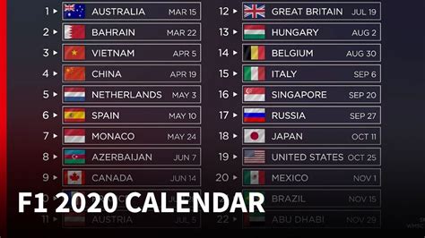 F1 2023 Calendar Release Date