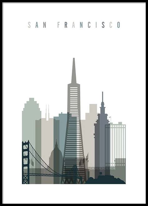 San Francisco Skyline Poster