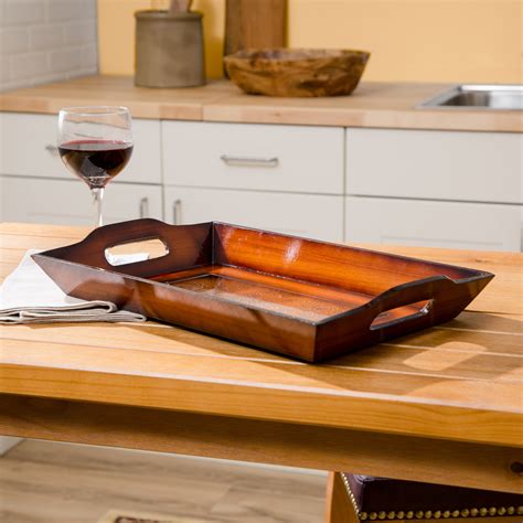 Cheungs Wooden Serving Tray & Reviews | Wayfair