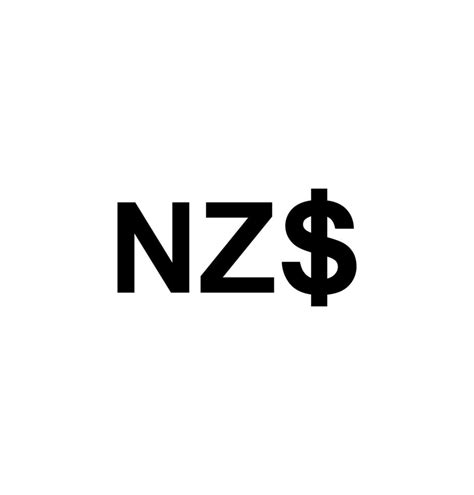 New Zealand Currency Icon Symbol. New Zealand Dollar, NZD Sign. Vector ...