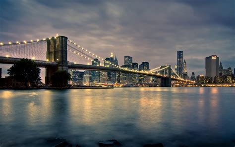 brooklyn bridge-Cities architectural landscape wallpaper Preview ...