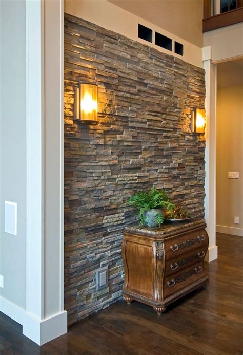 Great way to accent. Adds texture and interest of an otherwise plain wall. This stone is ins ...