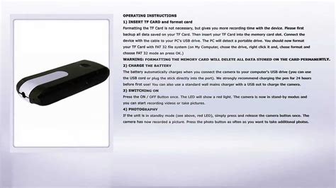 SPY CAMERA hidden in USB Stick Instructions - YouTube