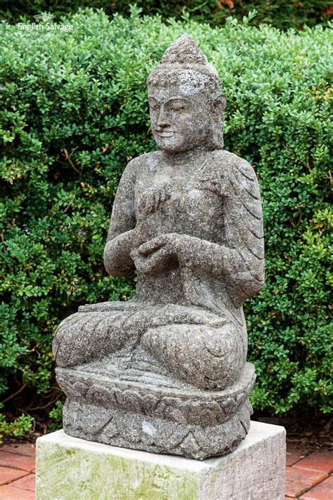 Stone Buddha garden statue