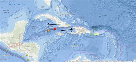 Jamaica Earthquake Map