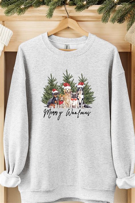 Dog Merry Woofmas Unisex NuBlend Crew Sweatshirt | Wholesale Accessory Market