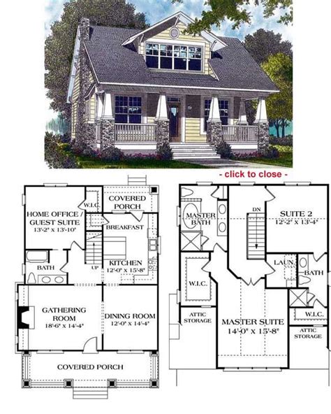 arts and crafts one story floor plans from 1918 - Google Search | Bungalow floor plans ...