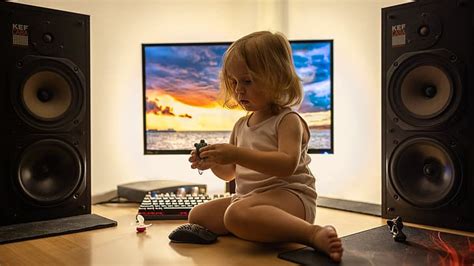 HD wallpaper: children, computer, speakers | Wallpaper Flare