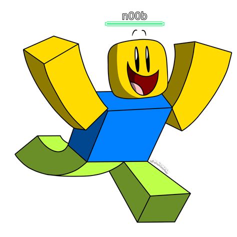 Roblox n00b (2022 Redraw) by MrCyberly on DeviantArt